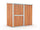 Casetta Box da Giardino in Lamiera di Acciaio Porta Utensili 174x100x174 cm Enaudi Legno