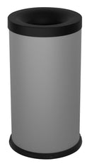 Pattumiera Gettacarte Ø31xh72 cm Autoestinguente In Acciaio Verniciato Grigio