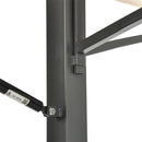 Gazebo a Vela da Giardino 3.35x3.35m Telo in Poliuretano Tettoia con Chiusura a Gas e Ventilazione Taddei New Ibiscus Beige