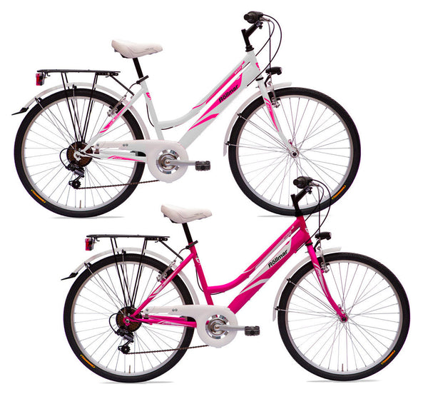acquista Bicicletta City Ragazza 24” 6 Velocità Grace Bianco o Ciclamino