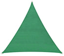 Tenda a Vela Ombreggiante Triangolare 500x500x500 cm in Polietilene Bauer Verde