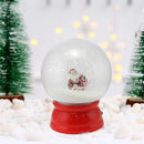 Ampolla Natalizia con Babbo Natale 20x25 cm con 6 LED Effetto Neve a Batteria      