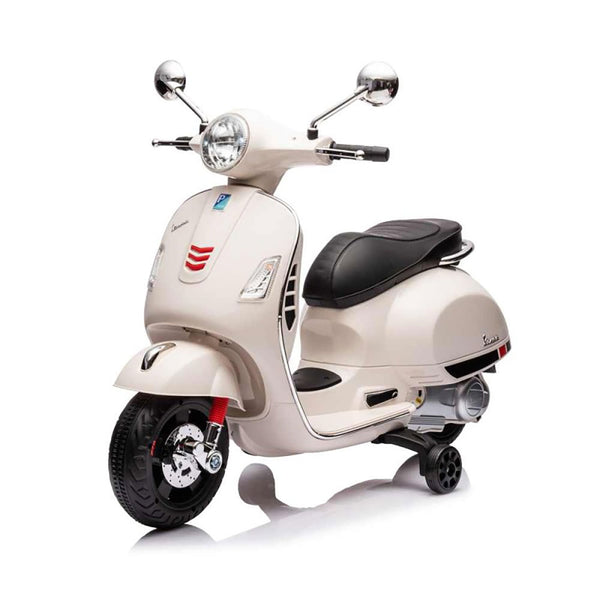 sconto Moto Elettrica per Bambini Licenza Piaggio Vespa GTS Super con Batteria 12V Bianco