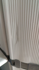 Armadio da Esterno 34x40x165 cm 1 Anta 4 Ripiani in Resina Grigio Seconda Scelta