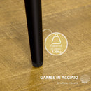 Set 2 Sedie Design Nordico 52x54x79 cm Tessuto Effetto Velluto Giallo   