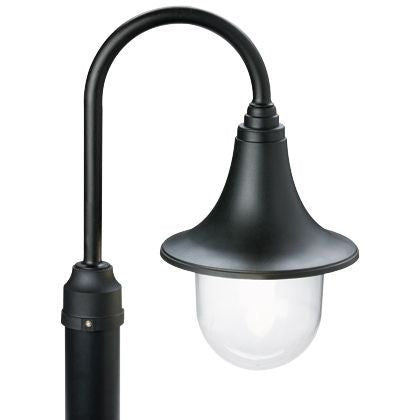 Lampada Testa Palo Lampara Colore Nero per Esterno Linea Marine Sovil