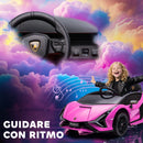 Macchina Elettrica per Bambini 12V con Licenza Lamborghini Sian FKP 37 Rosa