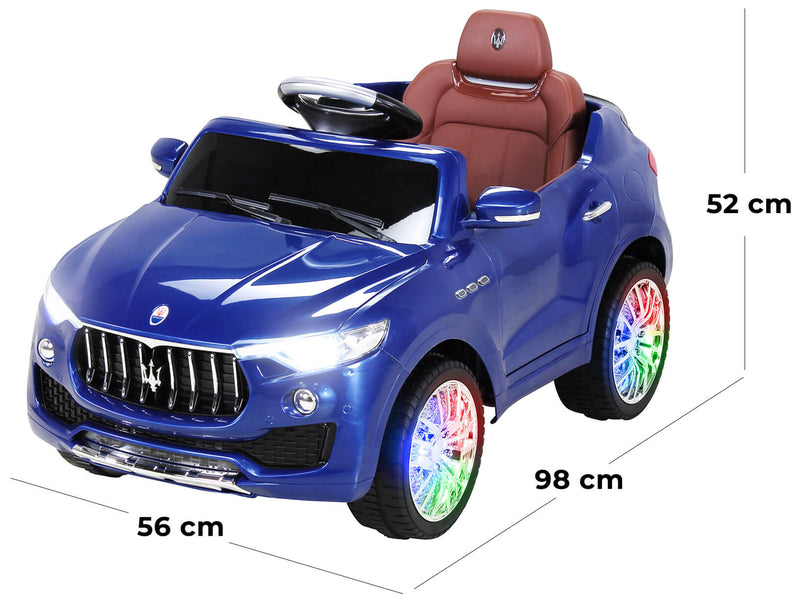 Macchina Elettrica per Bambini 12V con Licenza Maserati Levante Deluxe Blu