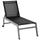 Lettino Prendisole da Giardino in Textilene 169x65x102 cm  UV-A Grigio