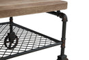 Tavolo da Caffé Manhattan 126x62,6x45,6 cm in Ferro e MDF