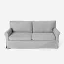 Divano 3 Posti 94x74x178cm in Tessuto Grigio chiaro