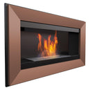 Camino a Bioetanolo da Parete 88x51 cm Flig Las Vegas Bronzo Senza Vetro