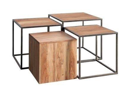 Set 4 Tavolini Quadrati Janak online