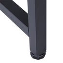 Scrivania da Ufficio ad Angolo 168x120x75 cm in Legno e Metallo  Nero