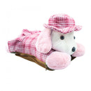 Borsa Acqua Calda Elettrica Ricaricabile Scaldamani Cane a Peluche Rosa