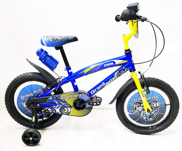 Bicicletta per Bambino 16" 2 Freni con Borraccia e Scudetto Frontale Blu online