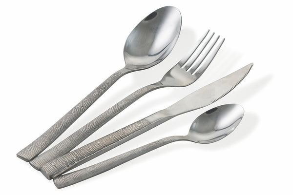 acquista Servizio Set di Posate 24 Pezzi in Acciaio Lucido Villa d'Este Home Tivoli Arrow