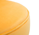 Sedia Mini Paris Arancione Ø45x62 cm in Legno Spugna e Poliestere Arancione e Oro e Nero