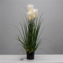 Pianta Artificiale H100 cm con Luci LED e Vaso Verde