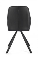 Set 4 Sedie 44x62x88h cm Maxwell Pu Nero 