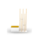 Appendiabiti scarpiera 120x36x168 cm Katana rovere bianco