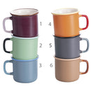 Set 6 Tazze Ø9x12x8,2 cm in New Bone China VdE Tivoli 1996 Shades