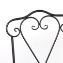 Set 2 Sedie da Giardino in metallo Bistrò Nero