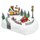 Villaggio Natalizio 20x20x16 cm Giostra di Natale Luci Suoni e Movimento