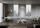 Tavolo Allungabile 180-440x90x77 cm Volantis Bianco Frassino Telaio Bianco 