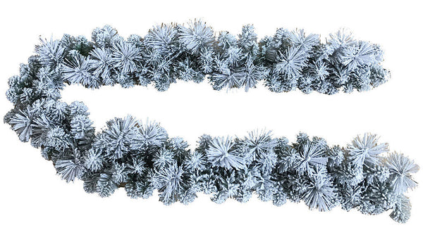 sconto Ghirlanda di Natale Artificiale 2,7 m 178 Aghi Innevato Verde