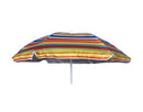 Ombrellone da Giardino Ø180 cm Telo in Nylon Rigato