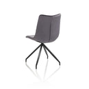 Set 4 Sedie 45x54x87 cm in Velluto Grigio