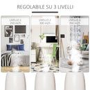 Umidificatore d'Aria ad Ultrasuoni 4,8L con Display a LED Bianco