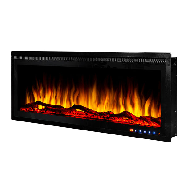 Camino Elettrico da Incasso 43,33x106x14,2 cm Effetto Fiamma 1500W Schubert 42 Nero sconto