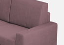 Divano 3 Posti 208x85x85 cm Sakar in Tessuto Prugna
