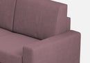 Divano 2 Posti 148x85x85 cm Sakar in Tessuto Prugna