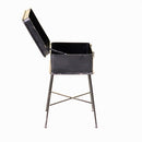 Mobiletto Valigia in Metallo Nero