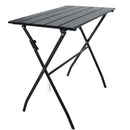 Tavolo Pieghevole da Giardino 78x48,5x74 cm in Metallo e HDPE Antracite