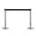 2 Colonnine Tendinastro di 2m in Acciaio Inox e Nylon Ø32x90 cm