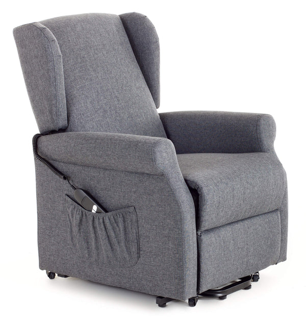 online Poltrona Alzapersona Elettrica 1 Motore in Tessuto Elizabeth Blu