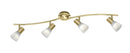 Faretto da Interno a LED in Metallo Ottone Satinato
