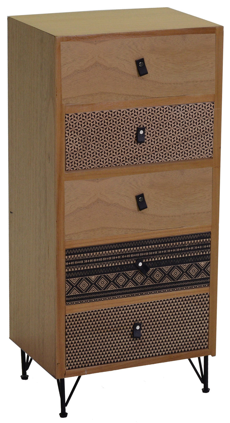 Mobile 5 Cassetti in Legno Budapest