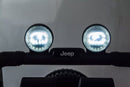 Macchina Elettrica per Bambini 12V Mp4 2 Posti con Licenza Jeep Wrangler Rubicon Bianca