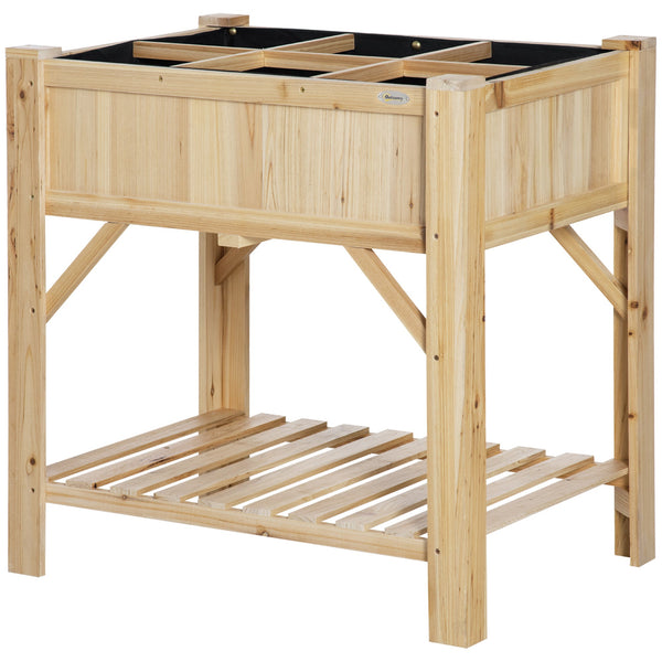 Letto per Orto Fioriera Rialzato 78,5x58x81 cm in Legno di Abete online
