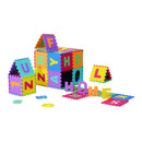 Tappeto da Gioco 36 Pezzi Puzzle in EVA con Numeri e Lettere 31x31 cm 