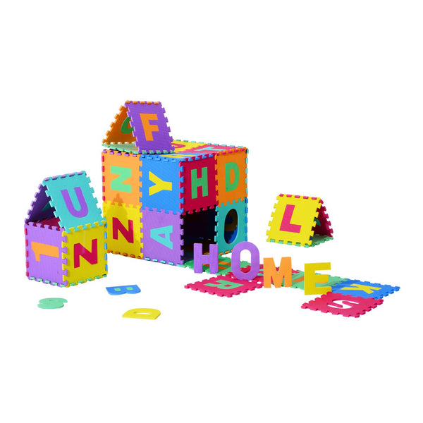 Tappeto da Gioco 36 Pezzi Puzzle in EVA con Numeri e Lettere 31x31 cm prezzo