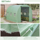 Serra con Tetto Arrotondato in PE 3.5x2x2m 