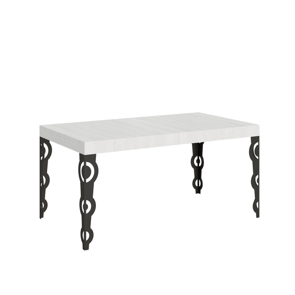 Tavolo Allungabile 160-264x90x77 cm Karamay Bianco Frassino acquista