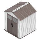 Casetta Box da Giardino Gardenia S 210x164x252 cm Area 3,44 mq in HDPE Grigio e Marrone Scuro      