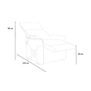 Poltrona Alzapersona Elettrica 1 Motore 73x94x103 cm in Tessuto Nero